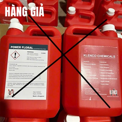 Cảnh báo nước lau sàn hàng giả